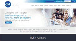Desktop Screenshot of dvt.co.za